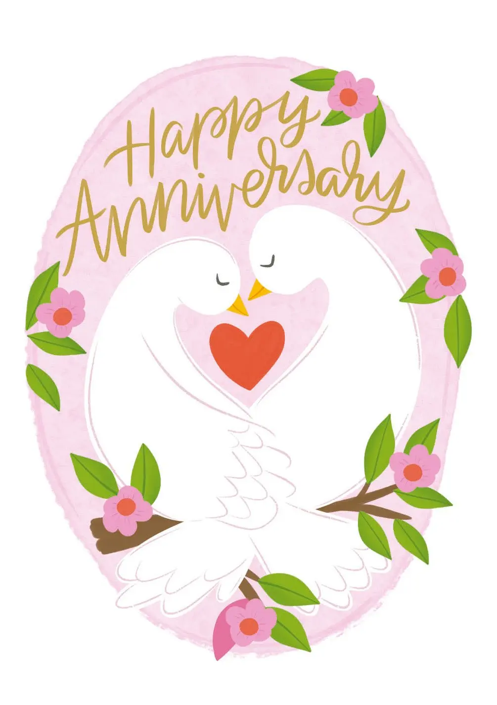 Anniversary Doves Card
