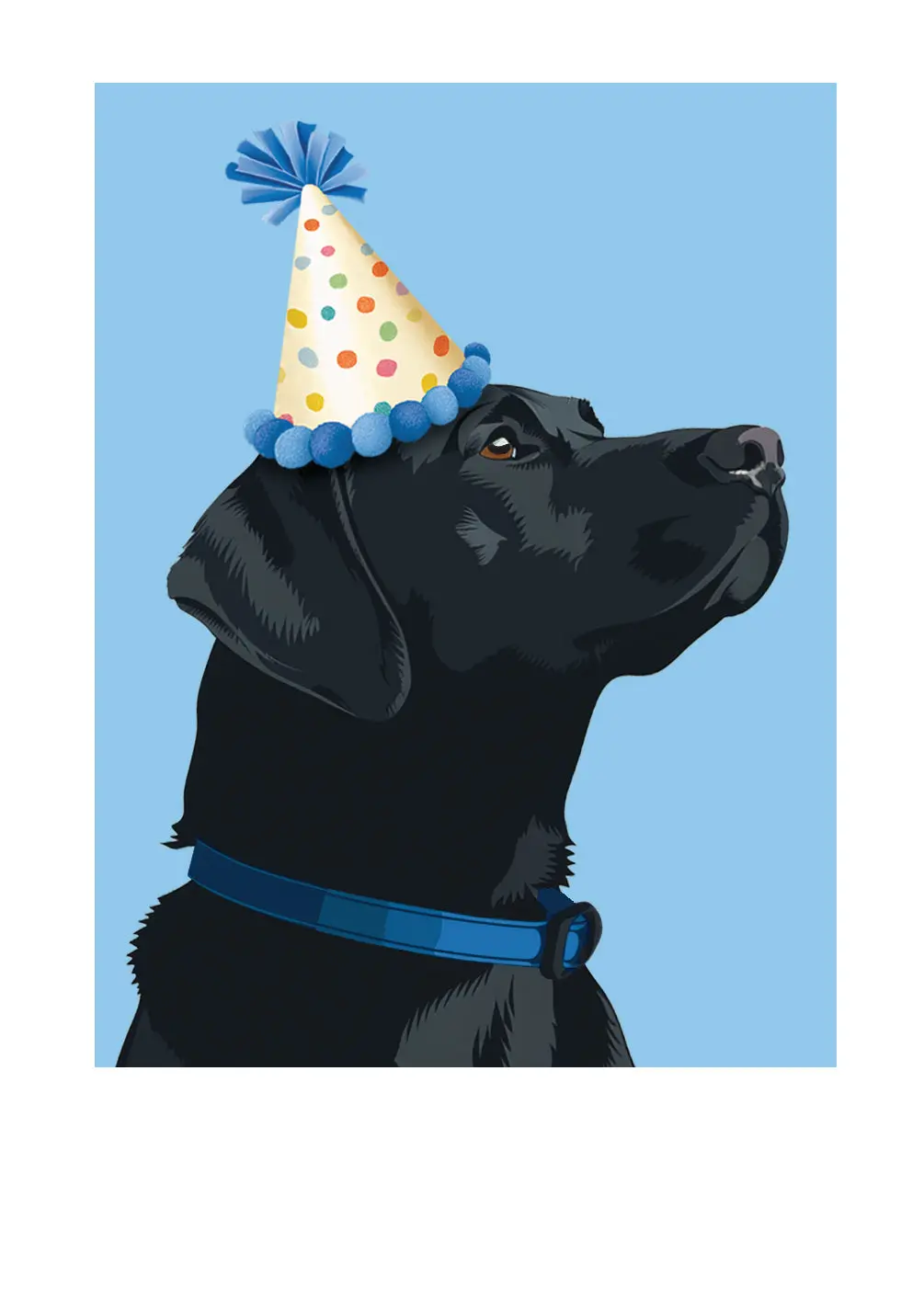 Birthday Black Lab Card
