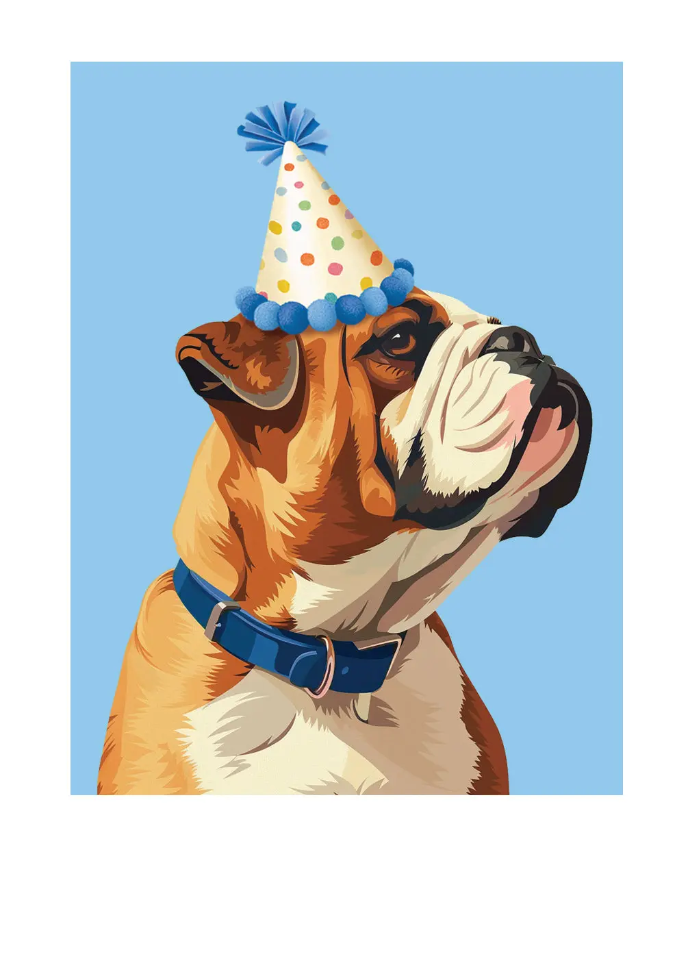 Birthday Bulldog Card