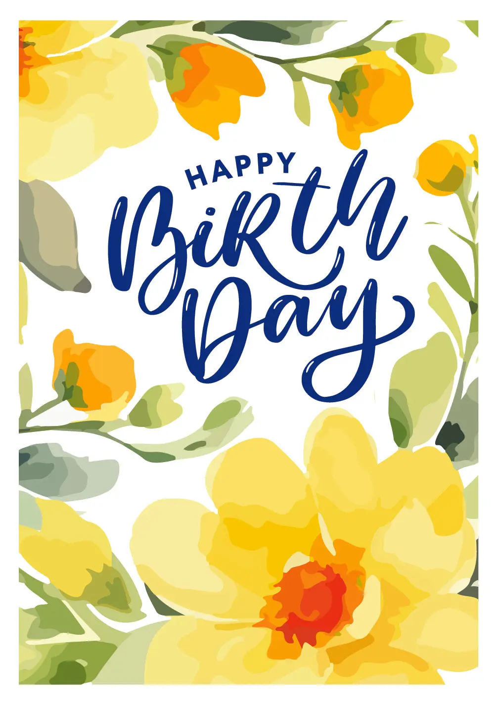 Birthday Grande Sorbet Roses Card