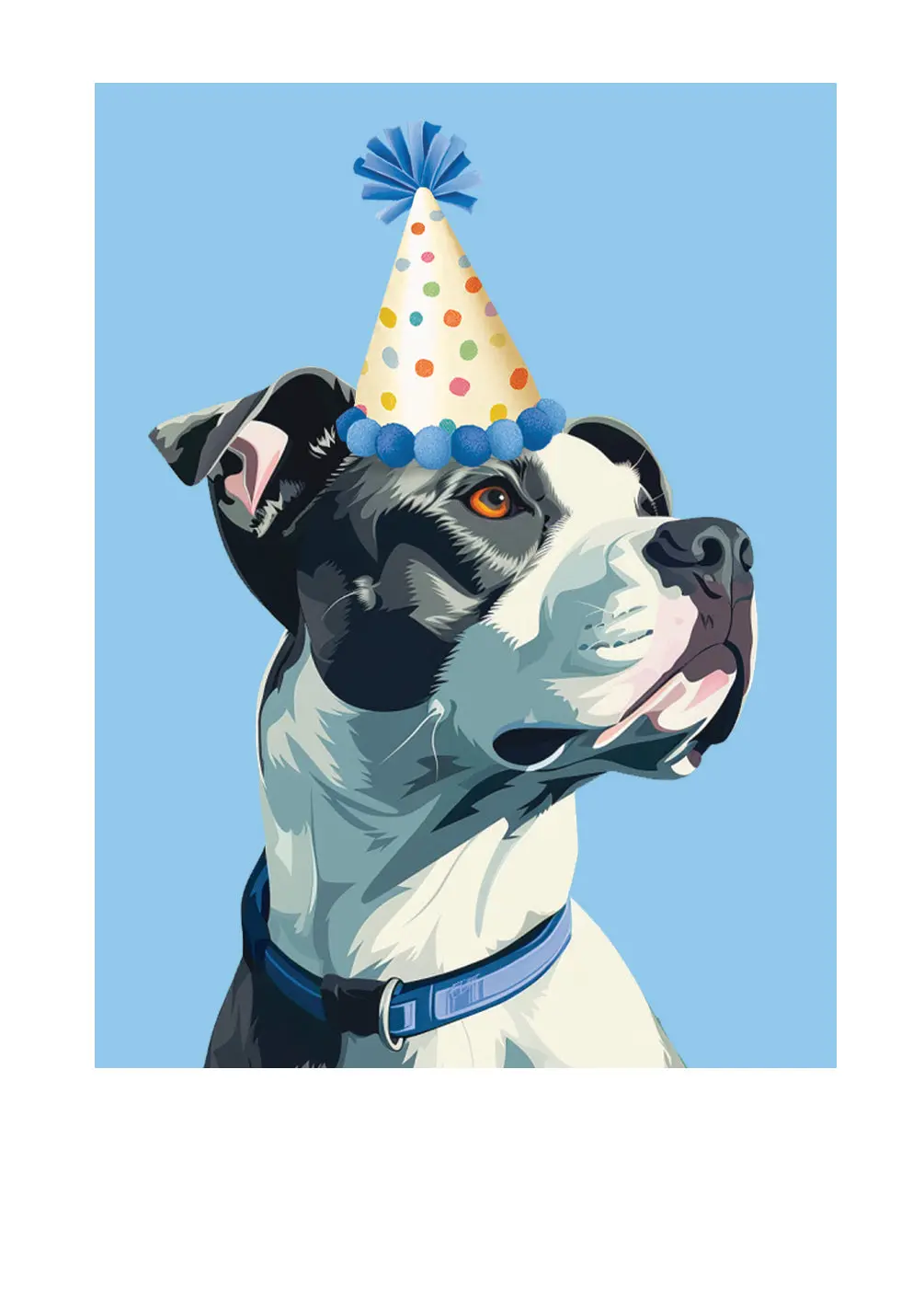 Birthday Pit Bull Card