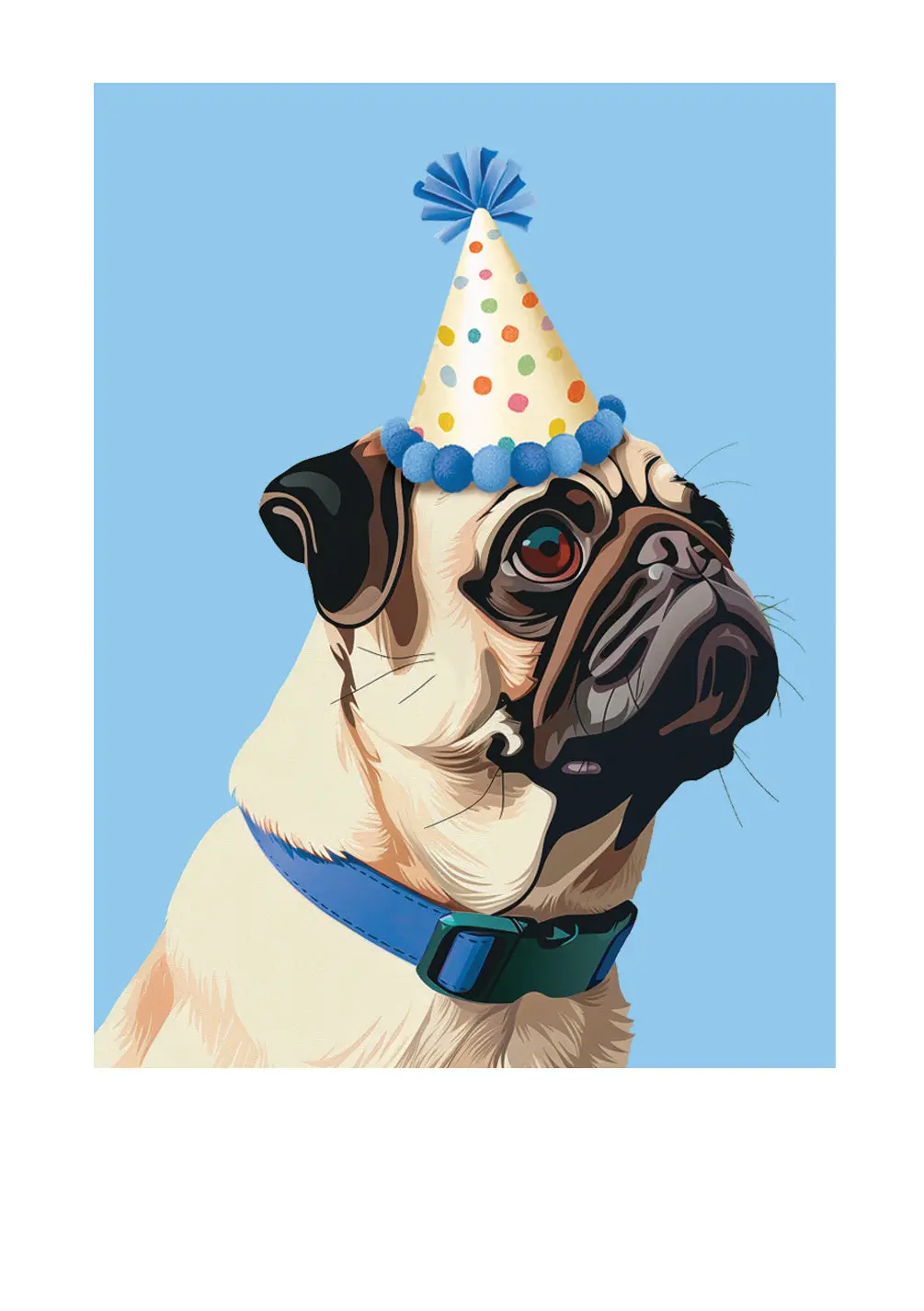 Birthday Pug Card