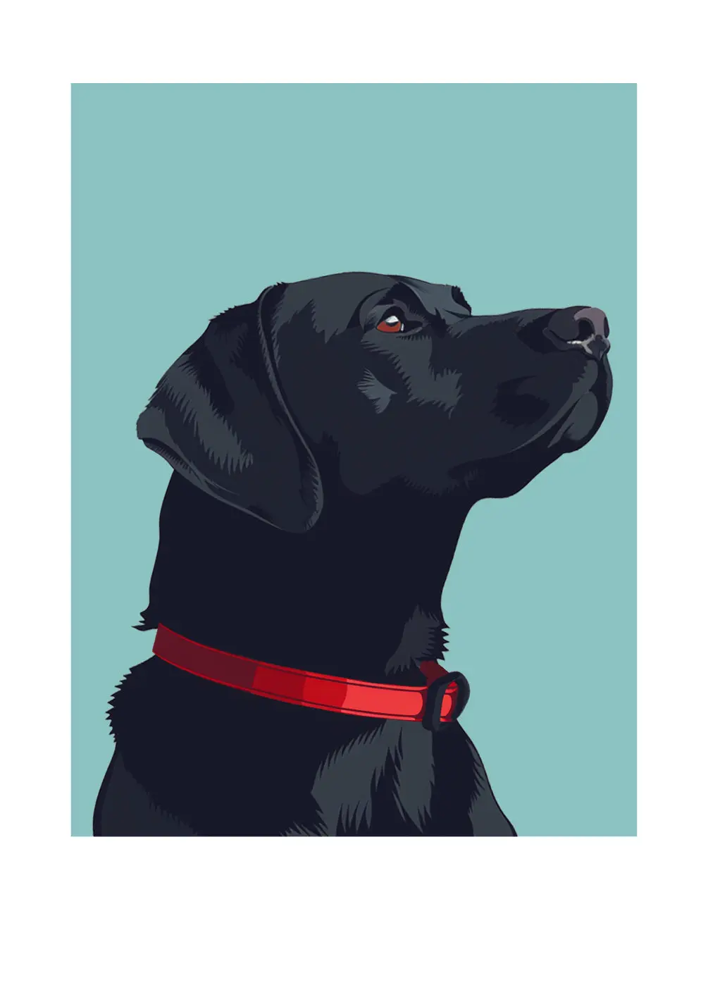 Black Lab Card