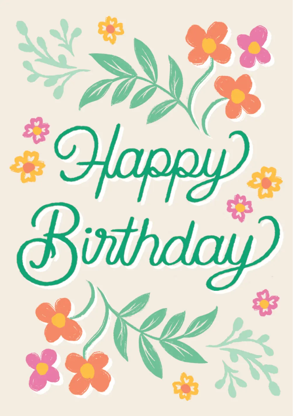 Blooming Birthday Cake Card