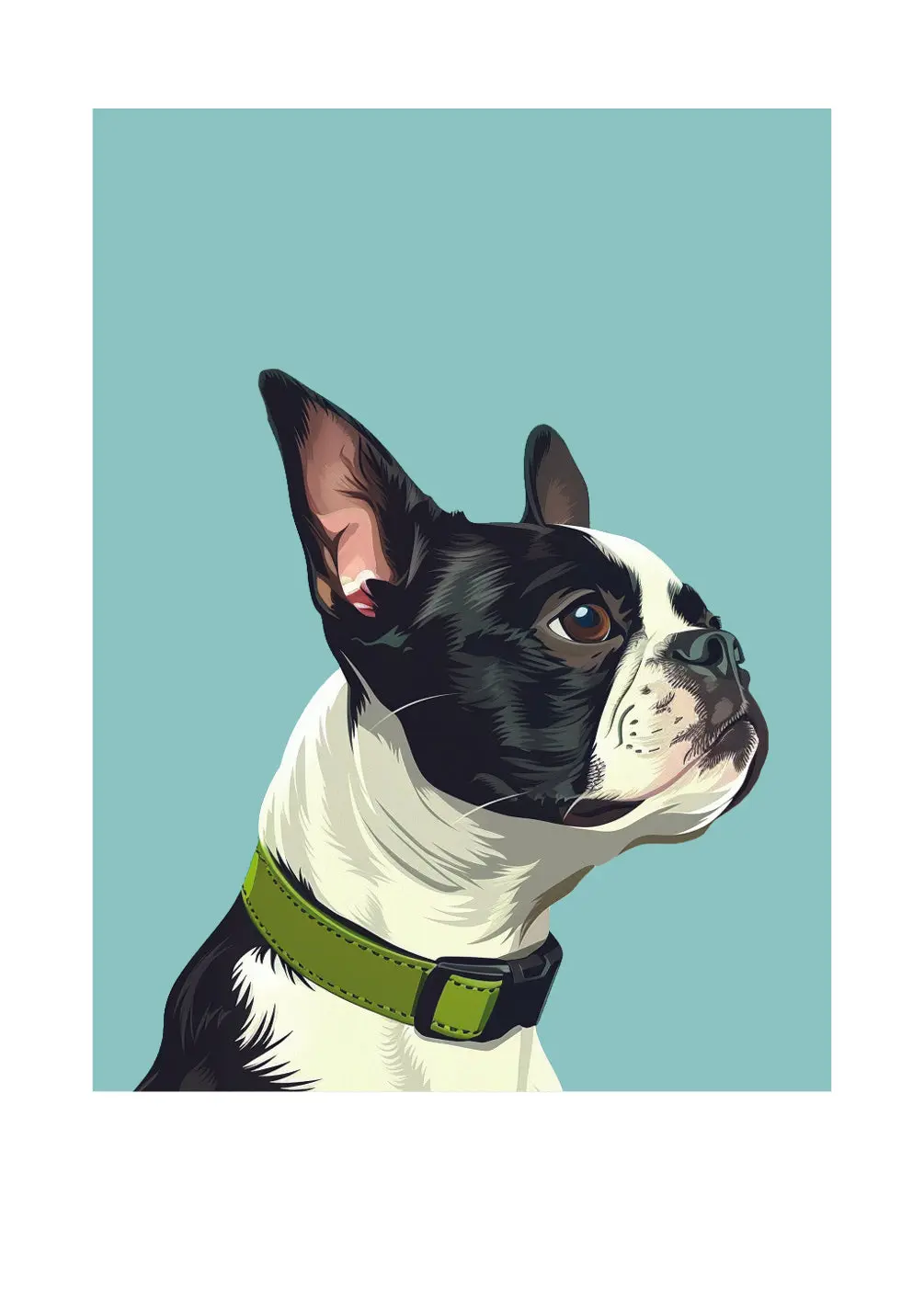 Boston Terrier Card