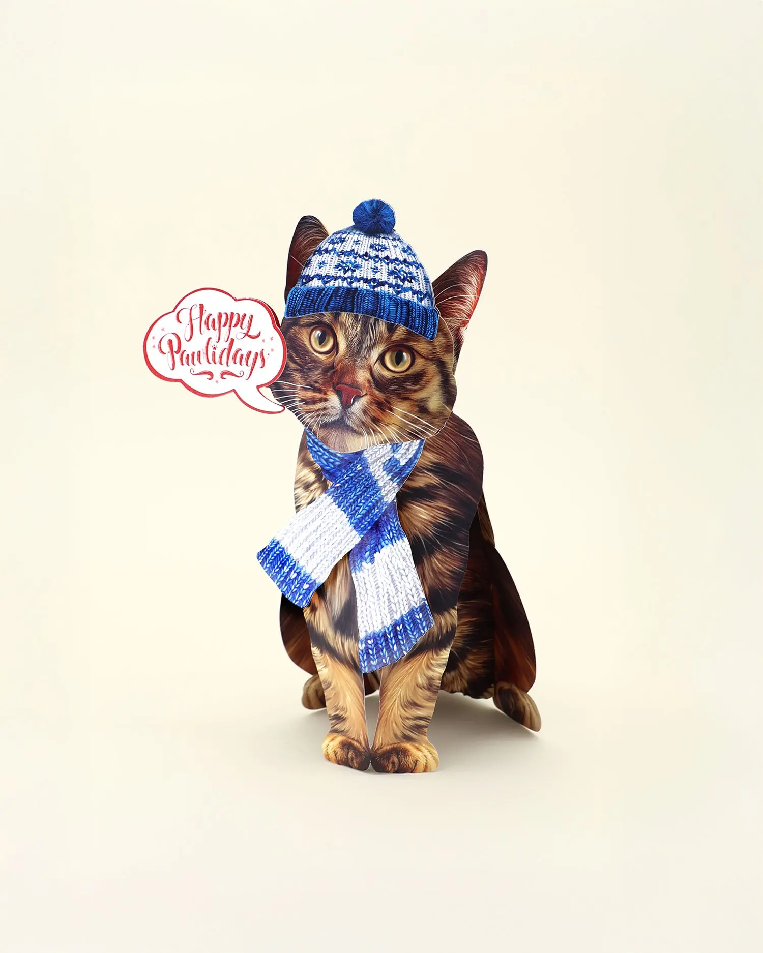 Holiday Brown Tabby Cat