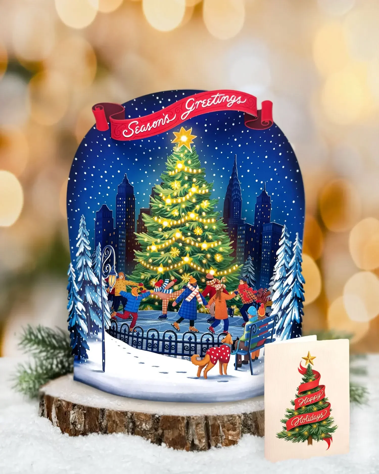 Christmas Skating Trio - Image 2