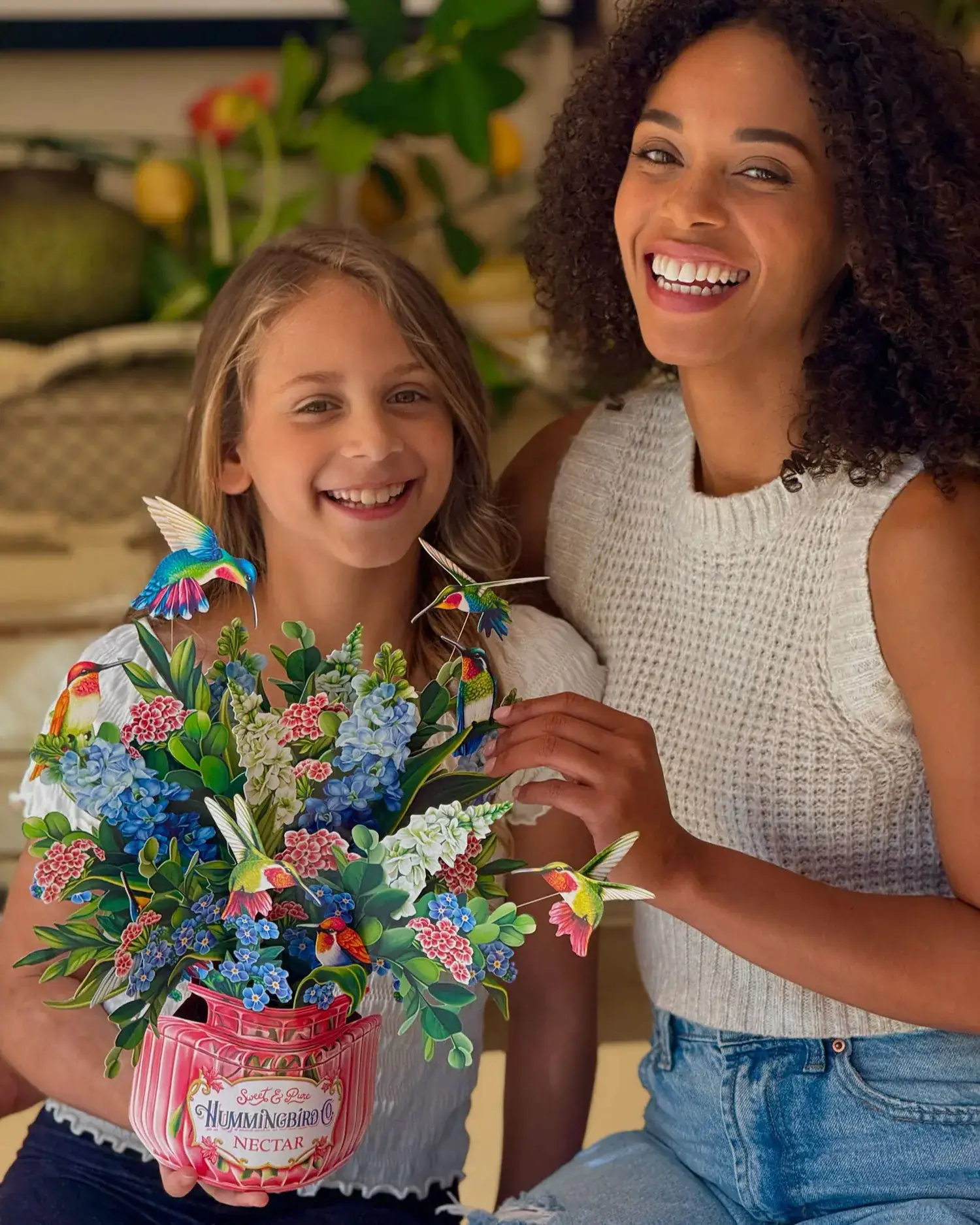 Hummingbird Oasis Bouquet + Suncatcher Set - Image 4