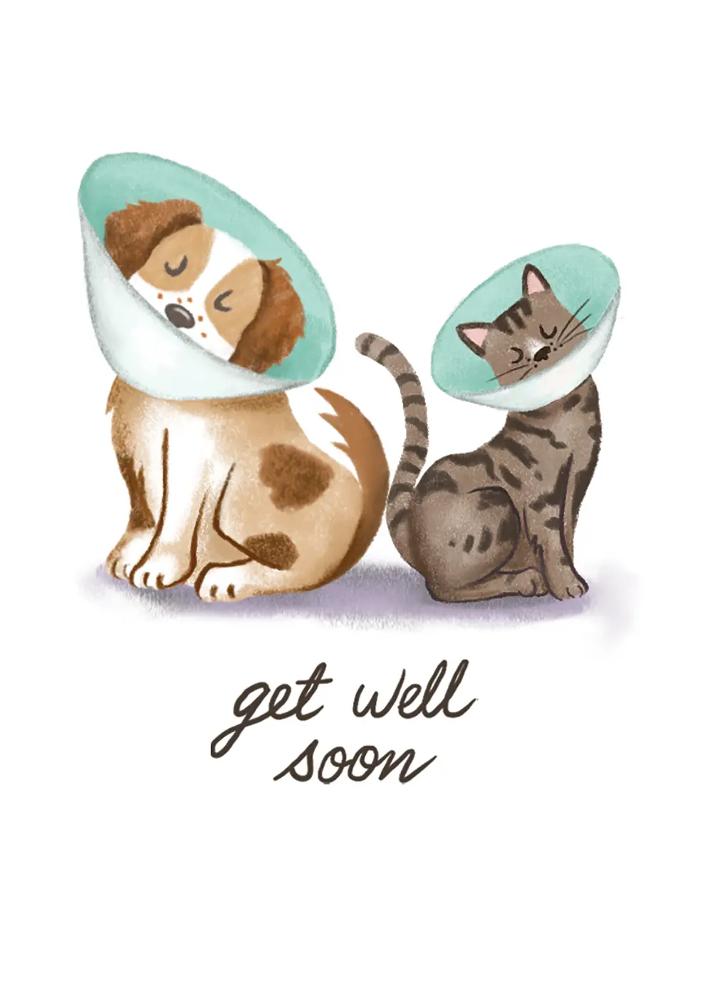Get Well Soon with Cones Card