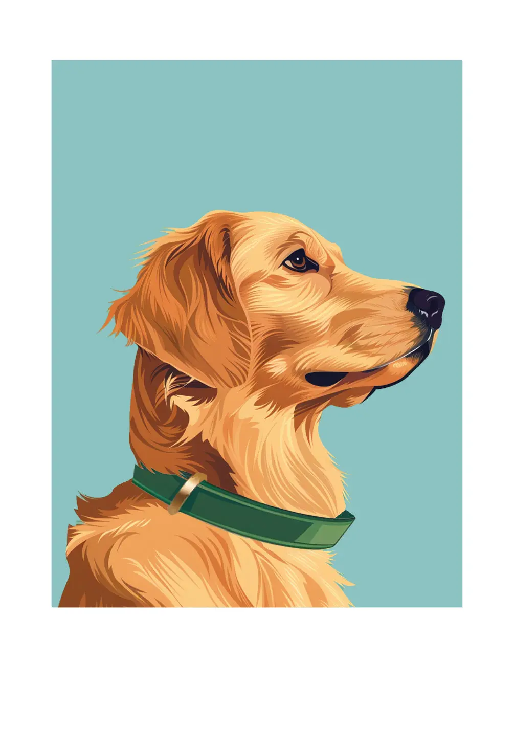 Golden Retriever Card