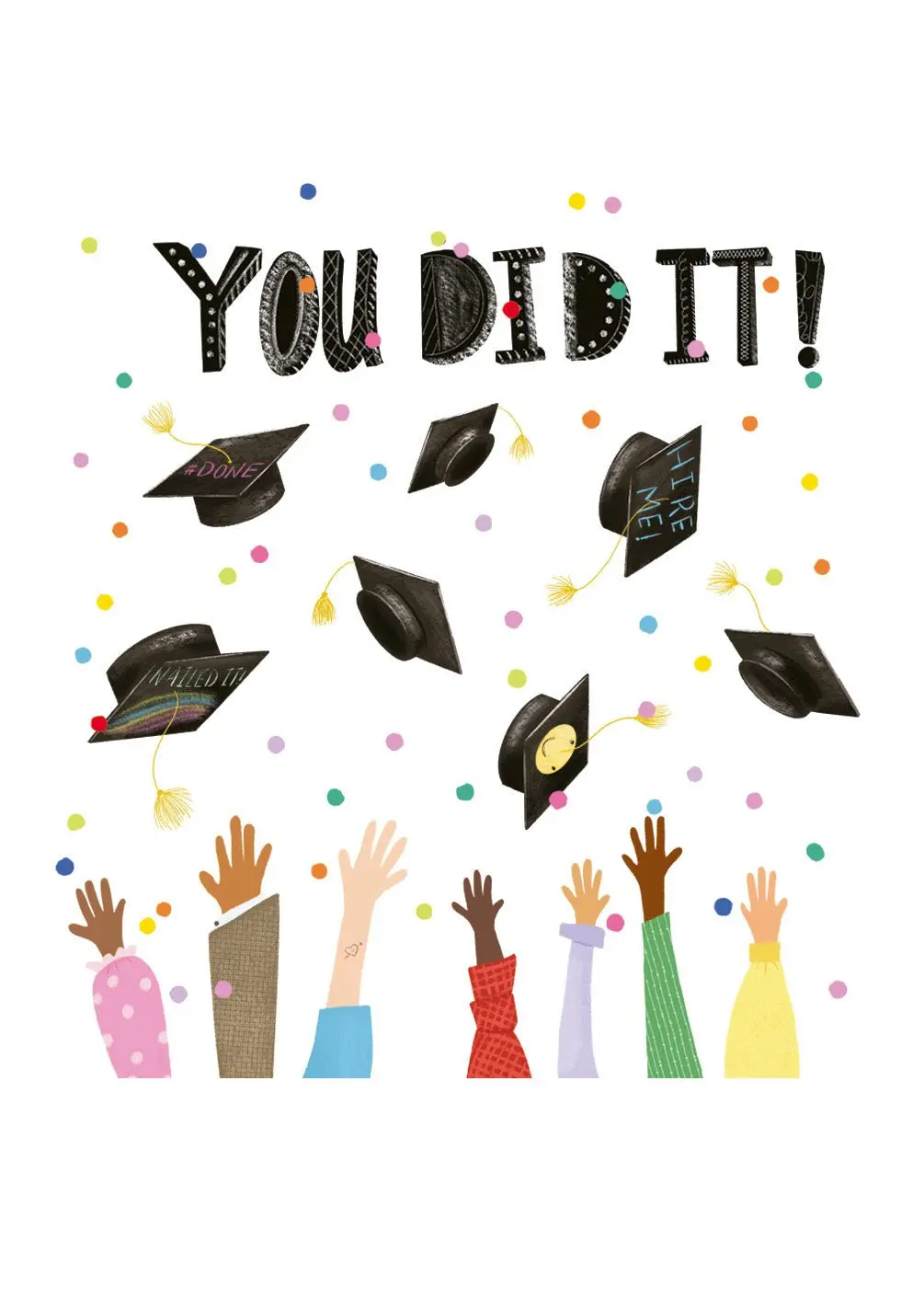 Graduation Hat Toss Card