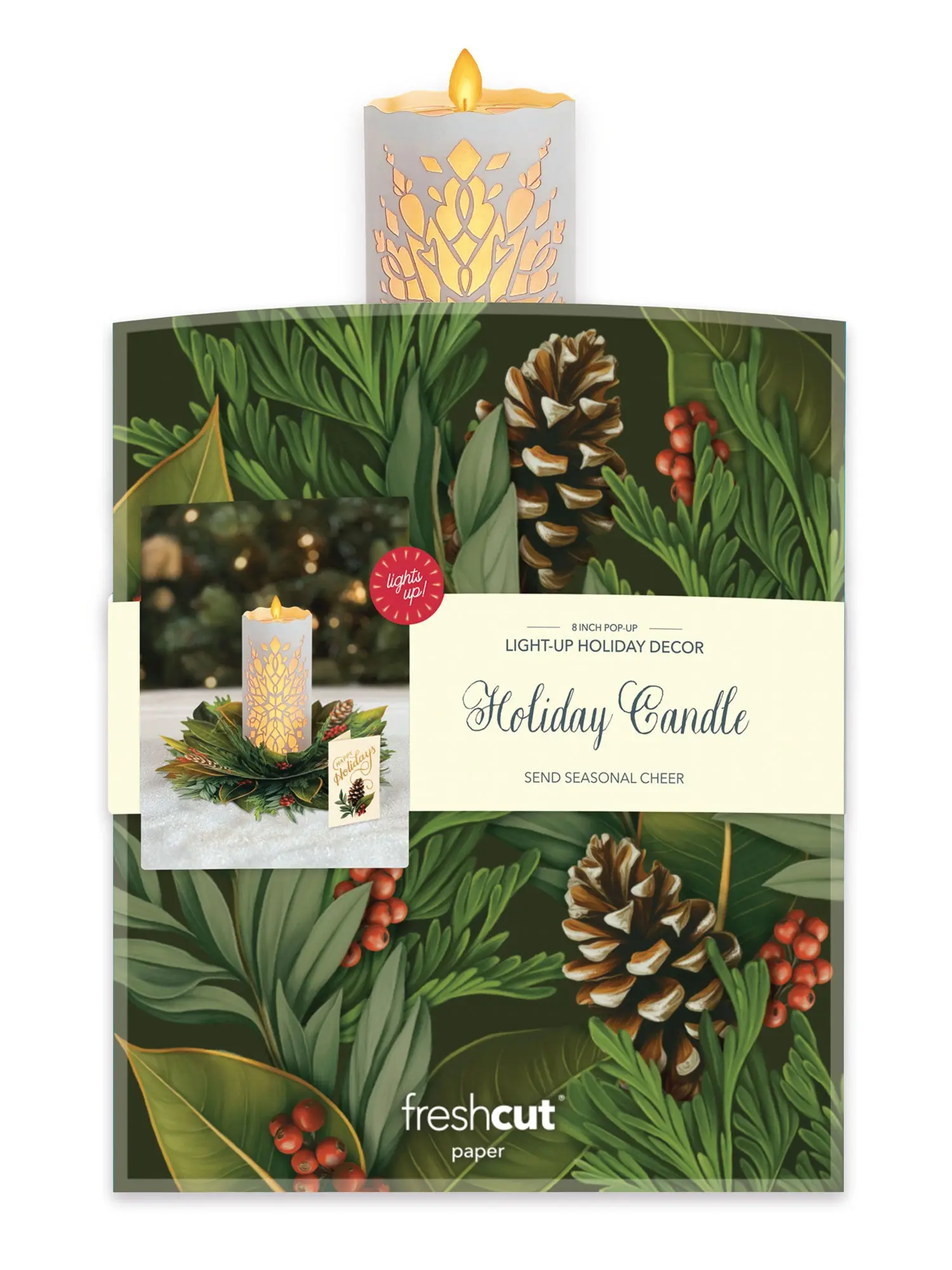 Glowing Holiday Candle - Image 4
