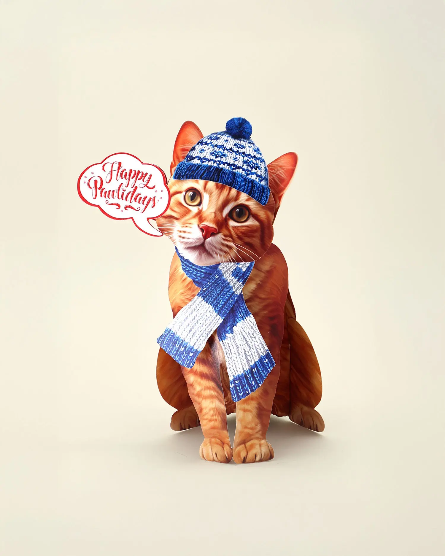 Holiday Orange Tabby Cat