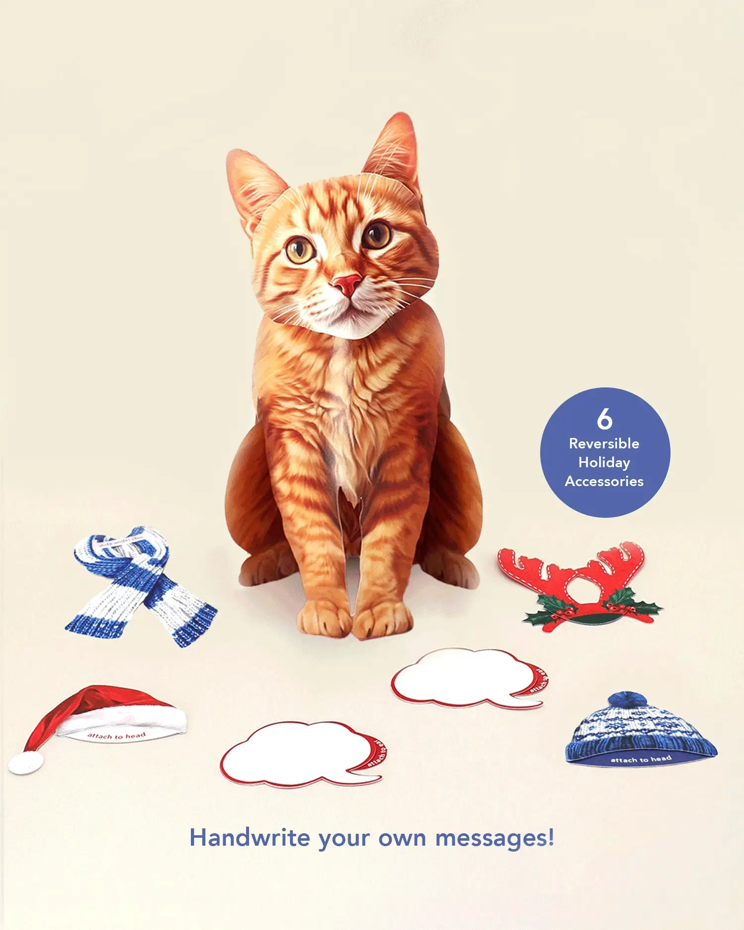 Holiday Orange Tabby Cat - Image 3