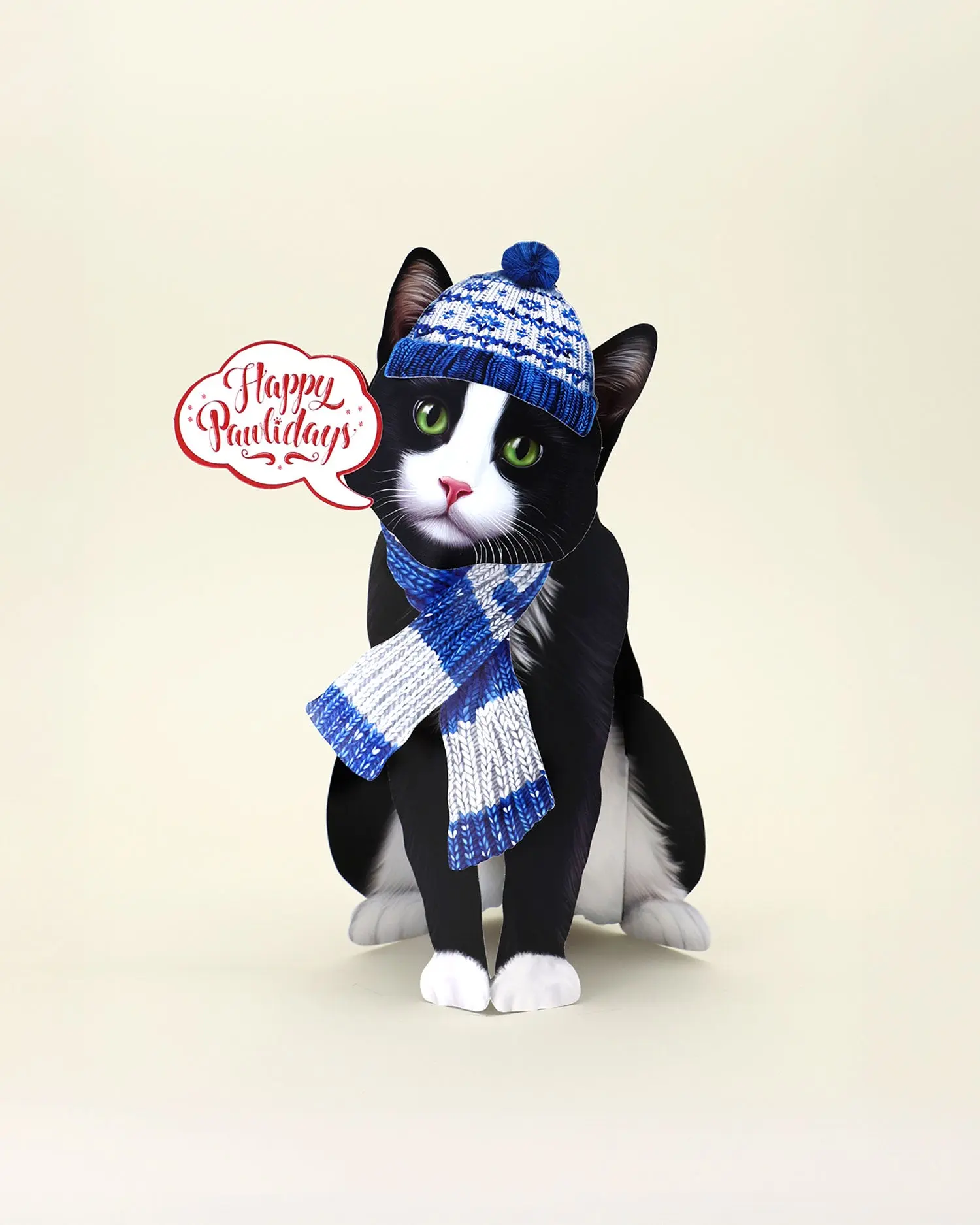 Holiday Tuxedo Cat