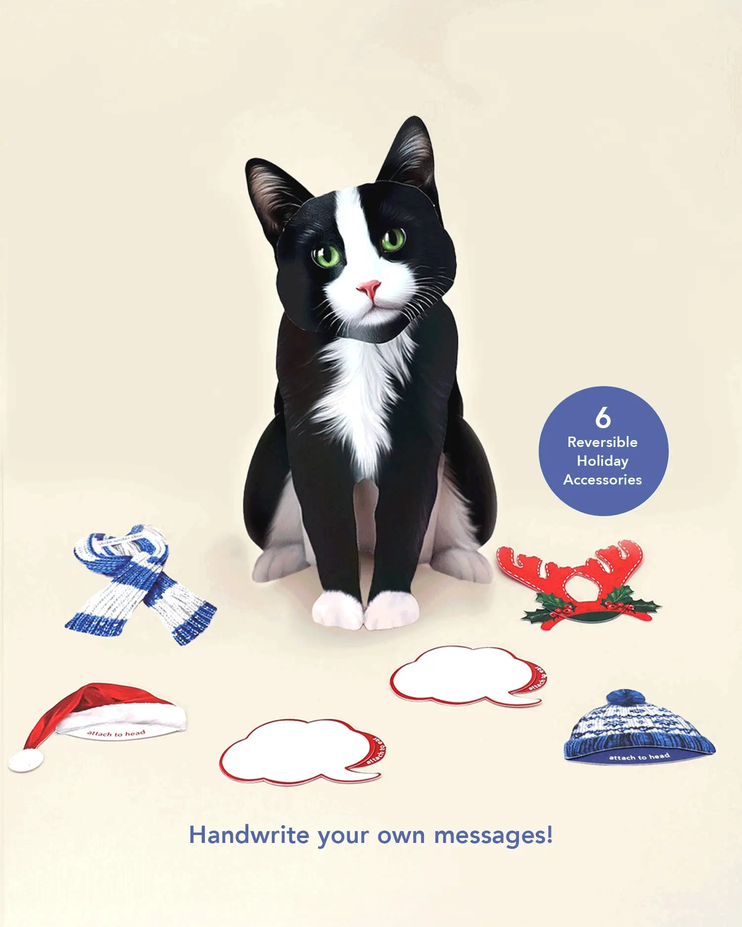 Holiday Tuxedo Cat - Image 3