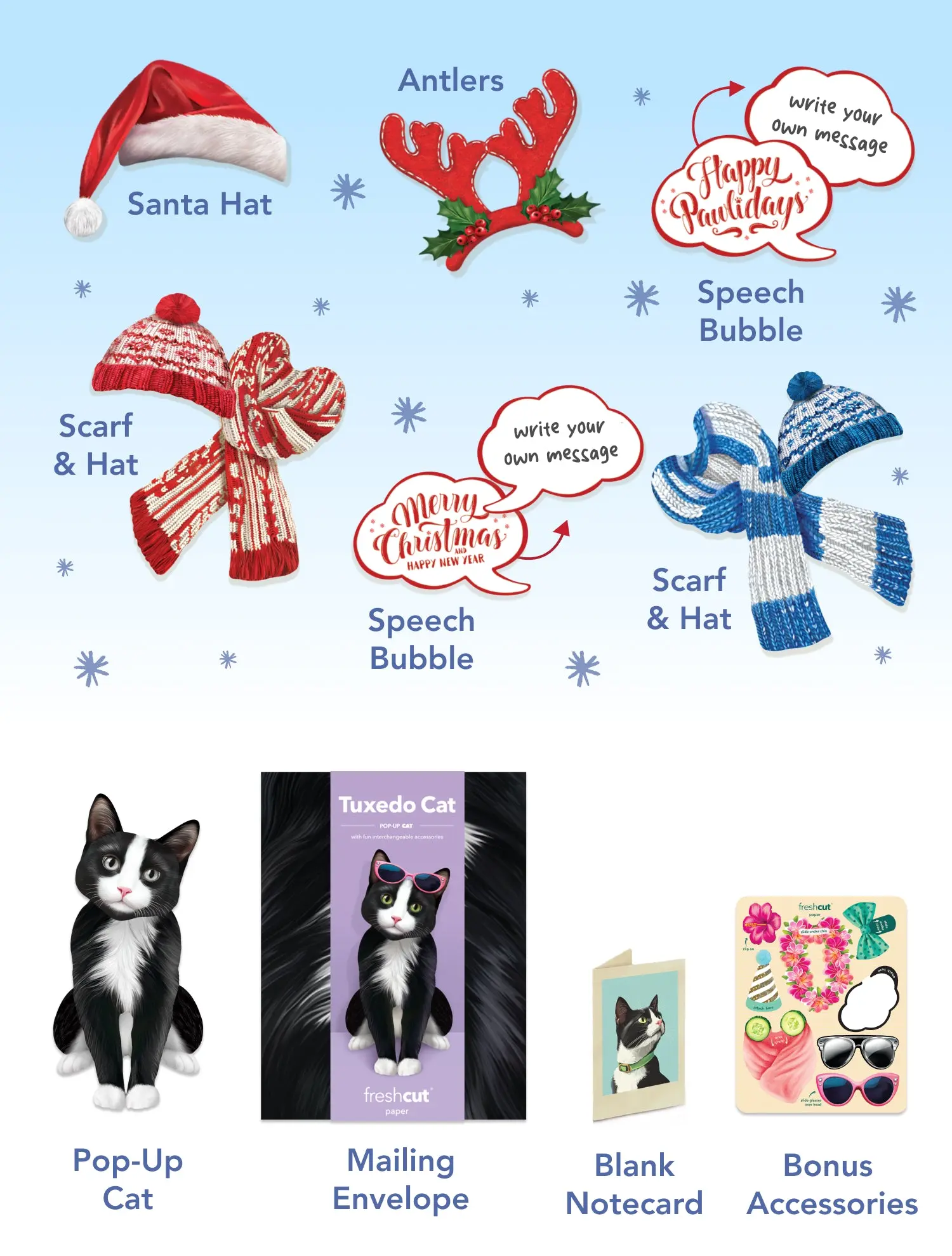 Holiday Tuxedo Cat - Image 5