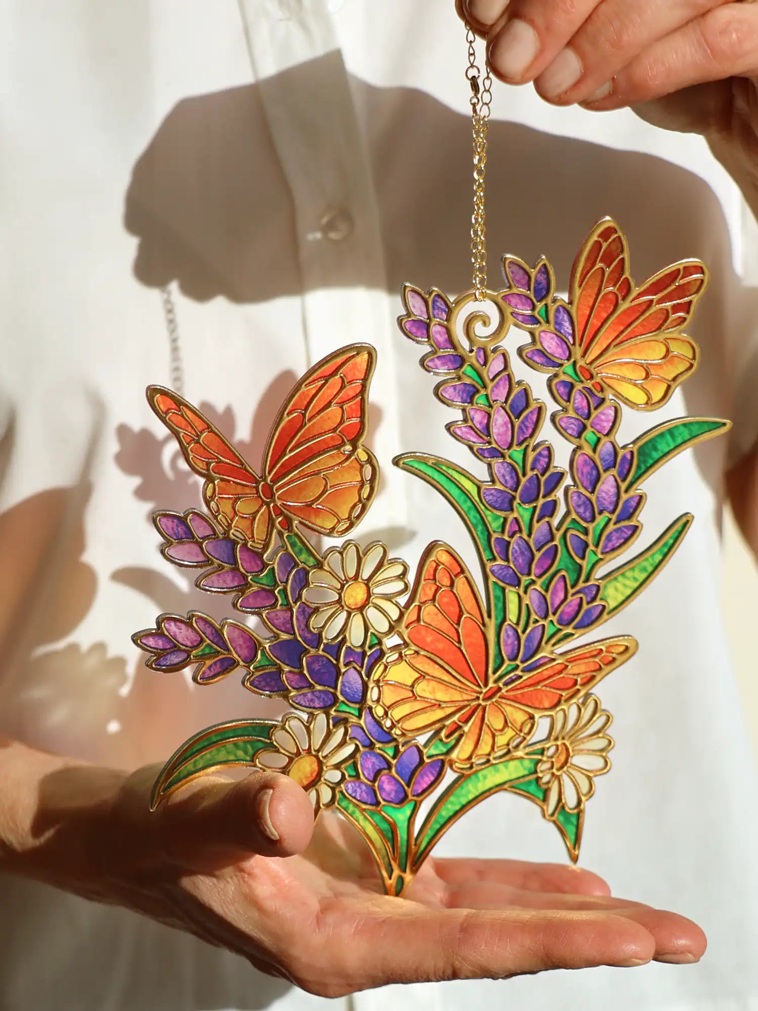 Lavender & Butterflies Suncatcher - Image 4