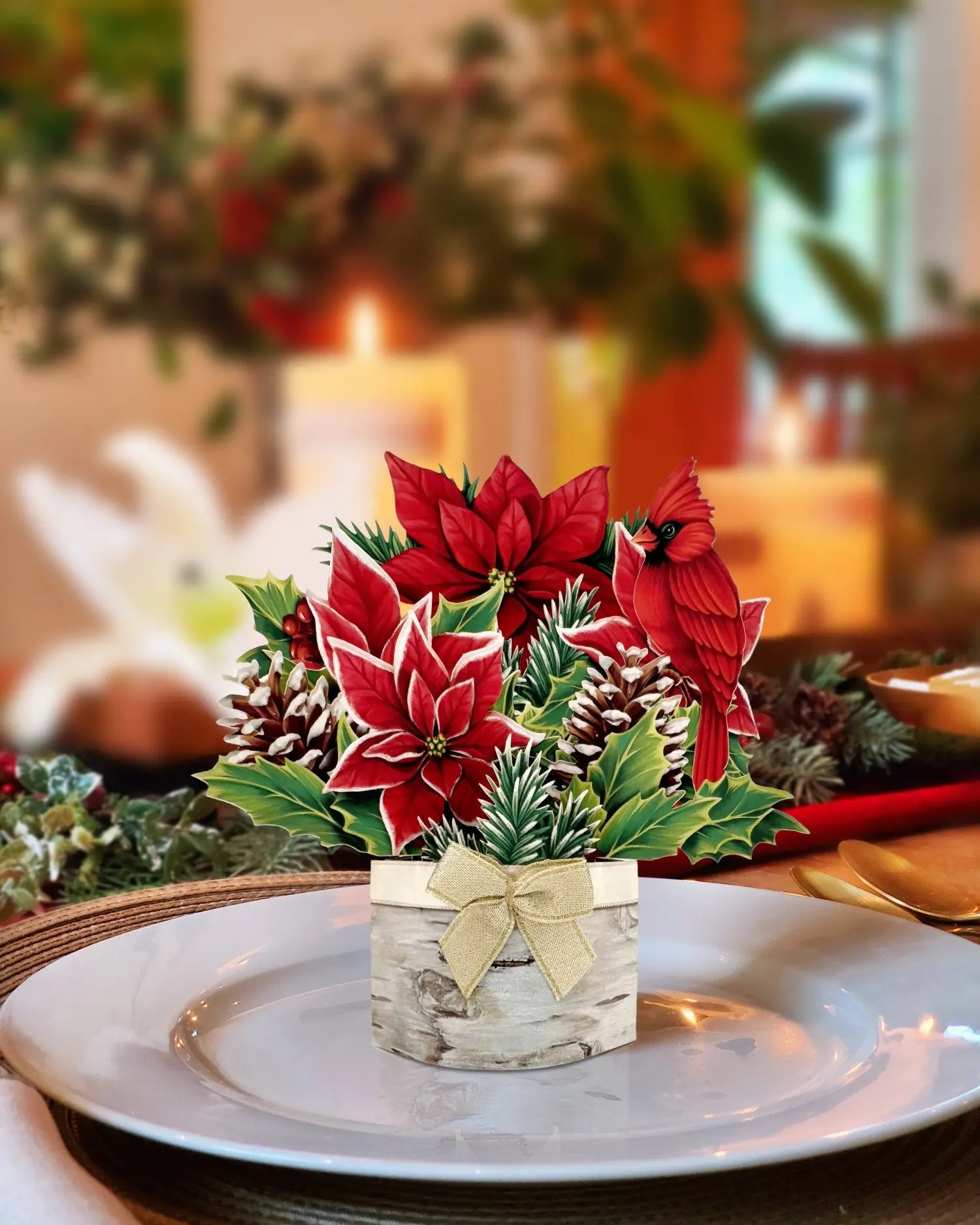 Mini Birch Poinsettia - Image 5