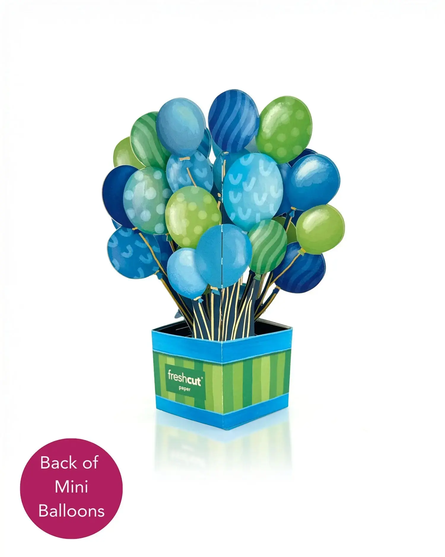 Mini Blue Birthday Balloons - Image 3