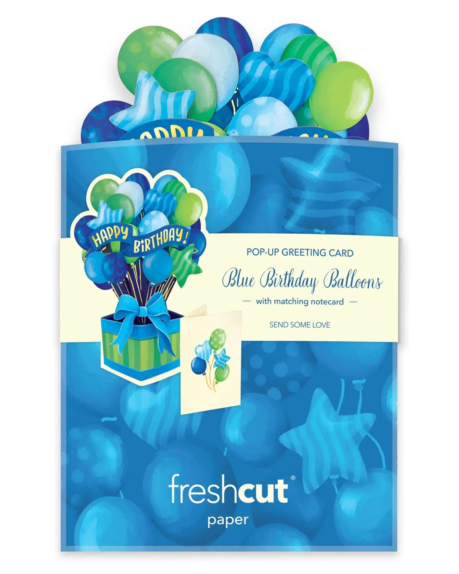 Mini Blue Birthday Balloons - Image 6