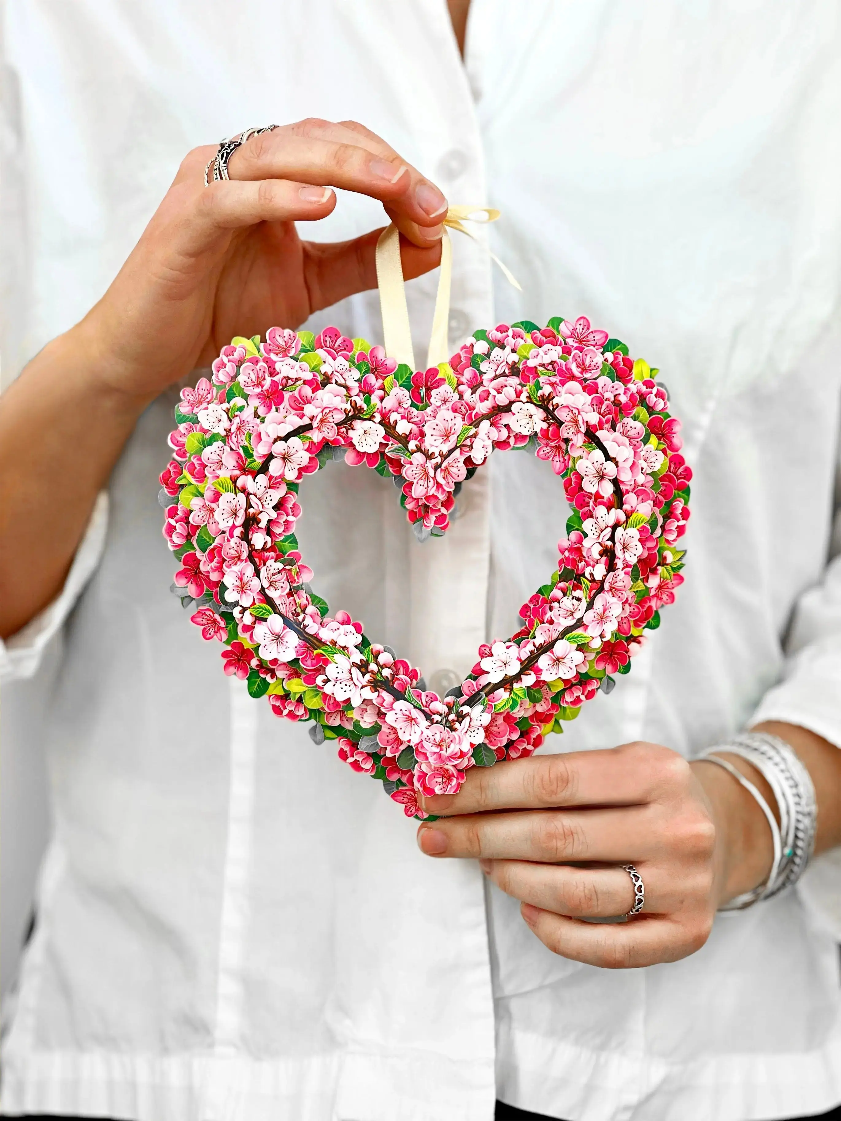 Mini Cherry Blossom Heart - Image 2