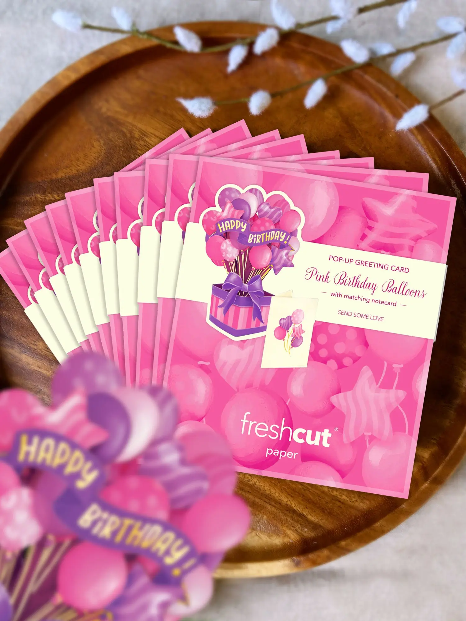 Mini Pink Birthday Balloons - Image 5