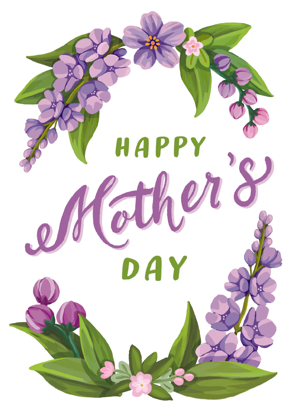 Mother's Day Garden Lilacs Card
